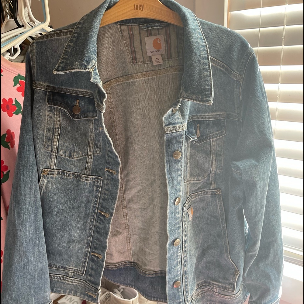 carhartt denim jacket